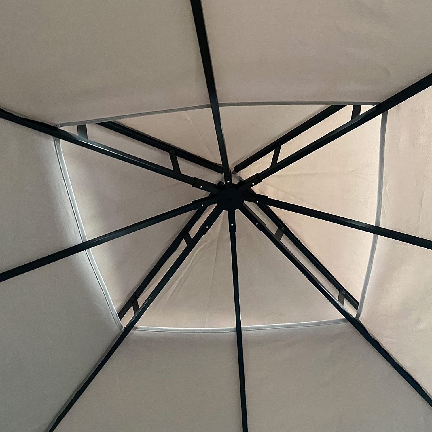 khaki 10 x10 Oxford waterproof and durable, suitable for outdoor courtyard garden, awnings gazebo canopy top