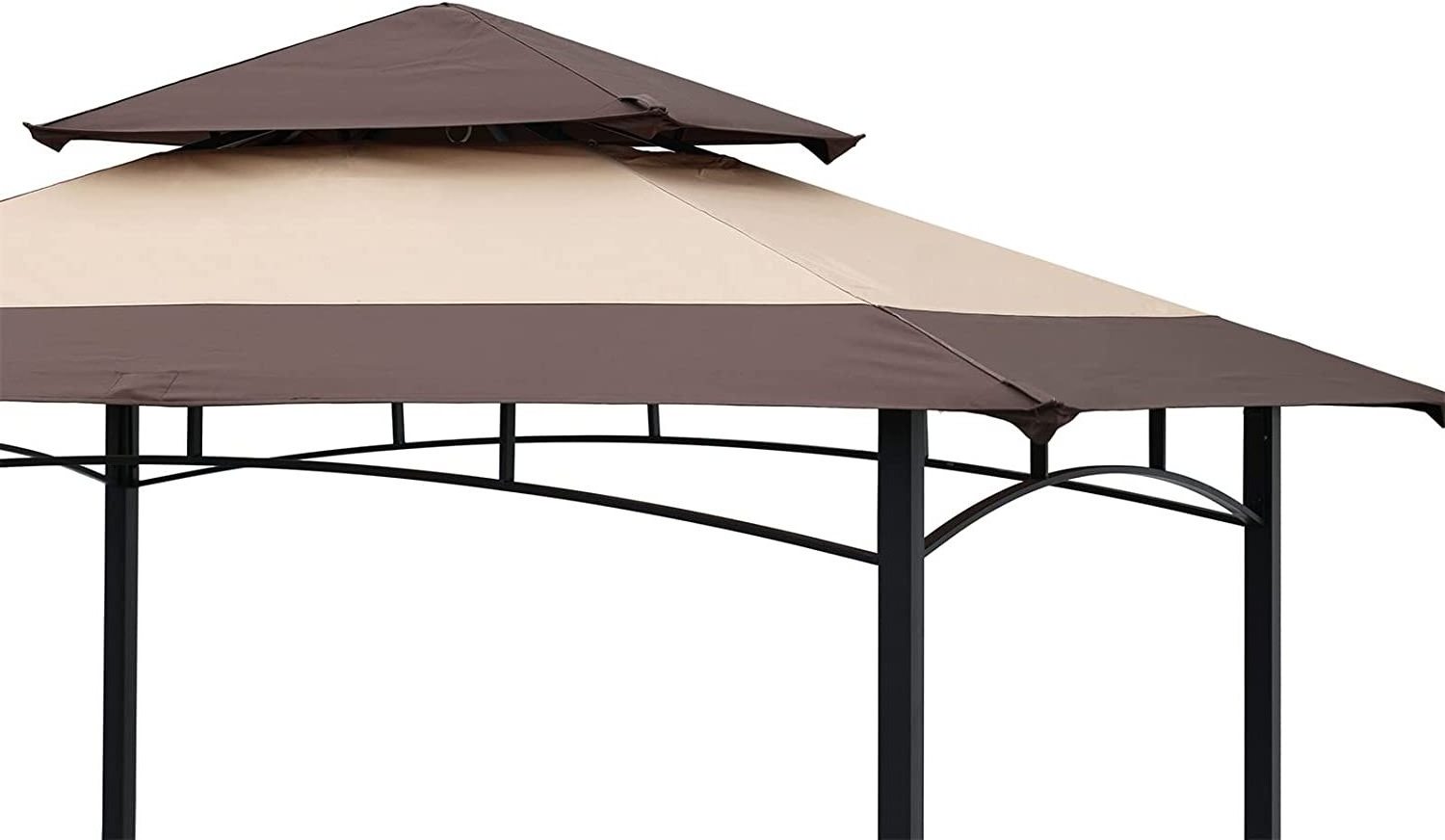 Khaki Oxford  waterproof and UV resistant, suitable for barbecue outdoor patio gazebo, roof canopy top