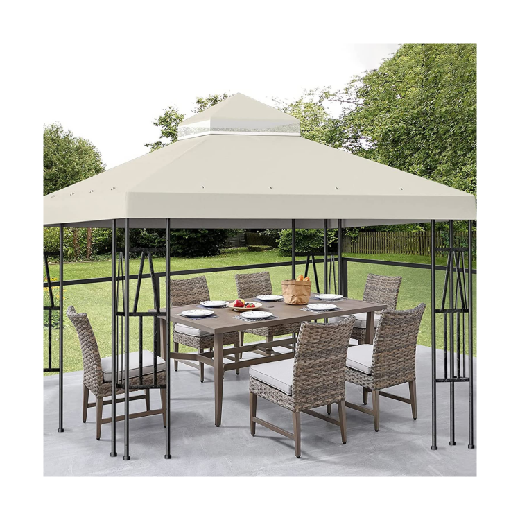 Wholesales Modern Outdoor BBQ Grill Gazebo Replacement Roof Patio Garden Gazebo Manufacturer Canopy Garden Tent