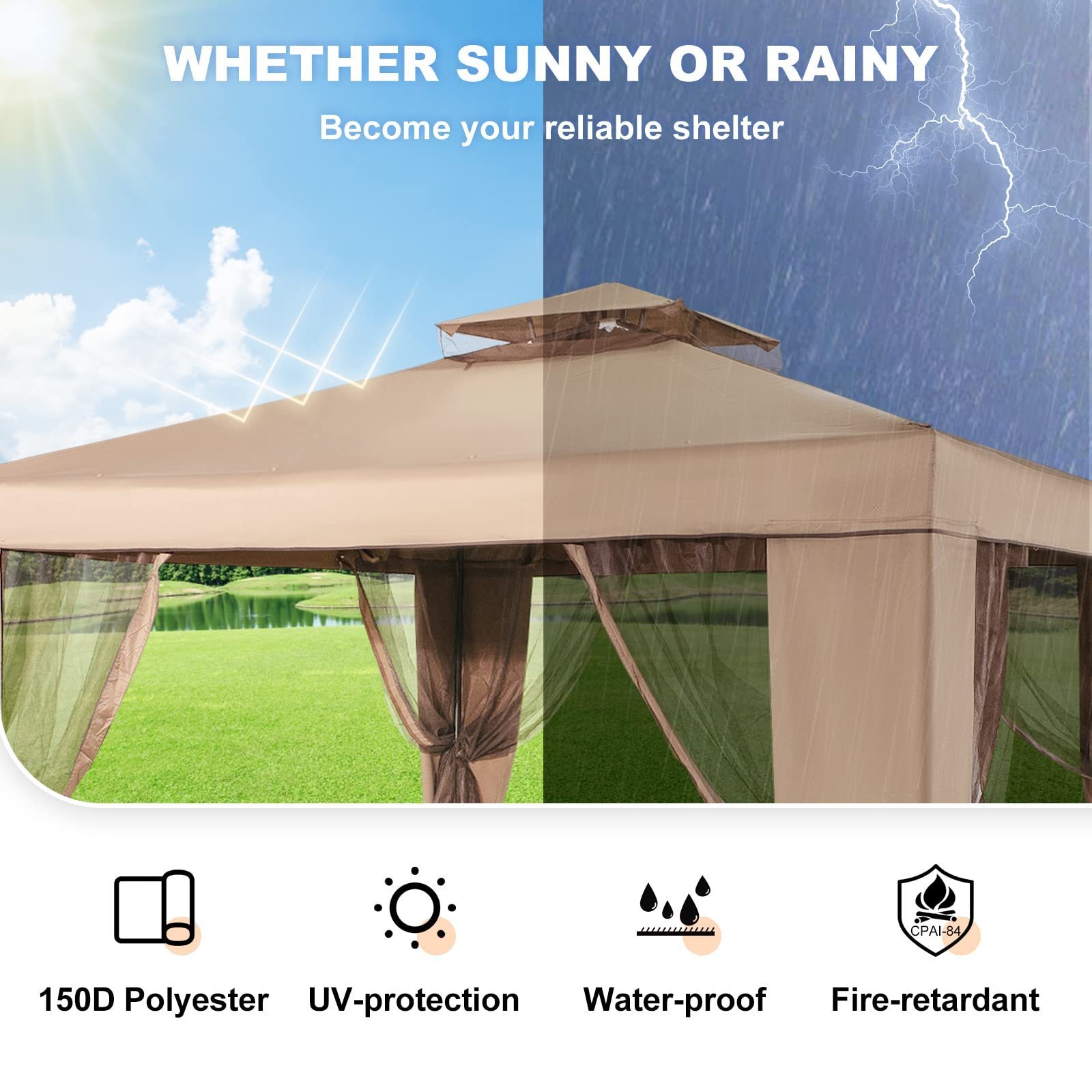 Aluminium Pop Up Sun Protection Casual Gazebo Garden High quality canopy collapsible beach canopy tents