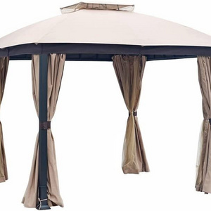 10x10 Khaki Oxford is waterproof and durable, suitable for outdoor courtyard garden, arbor canopy replacement top