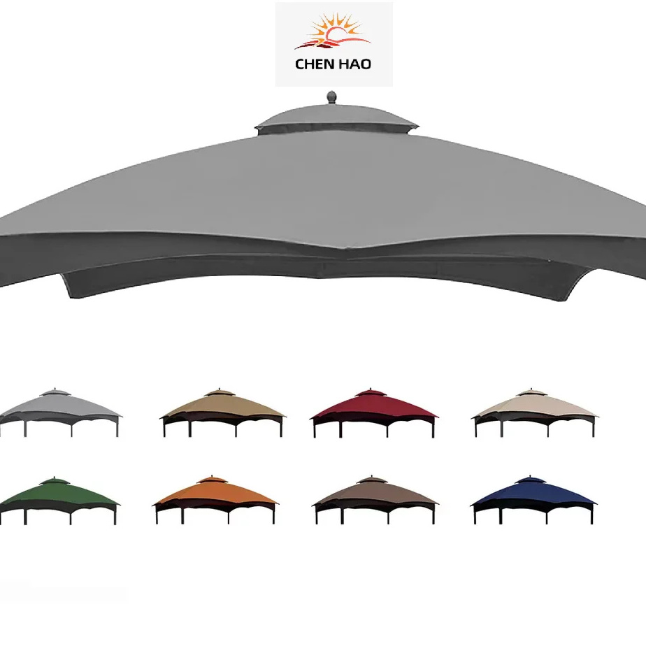 Hot Sell Gray 10x12 Gazebo Canopy Replacement Top and gazebo cover