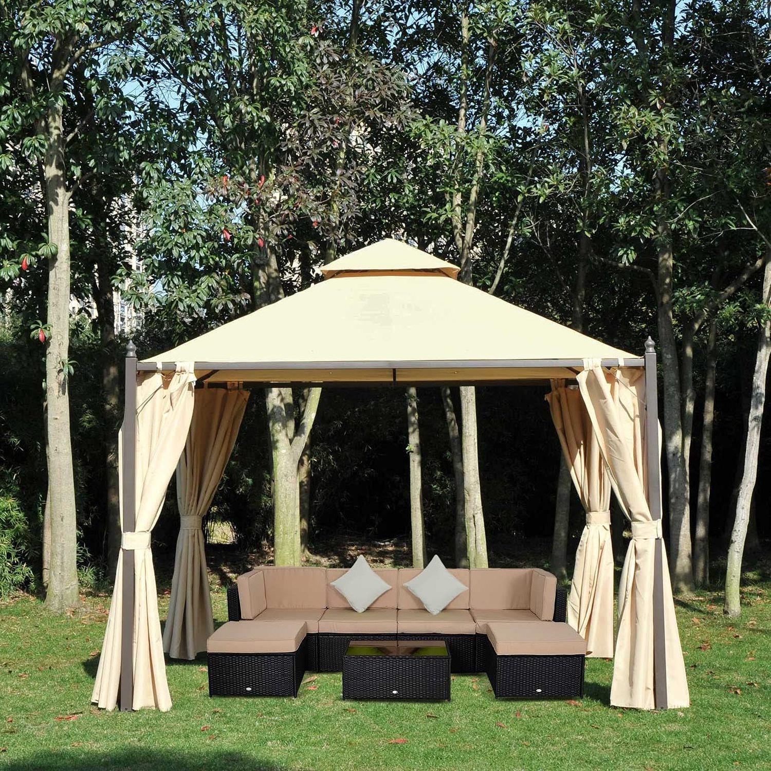 Garden pergola replacement ceiling gazebo dedicated shed Oxford cloth for canopy replacement top 10x10