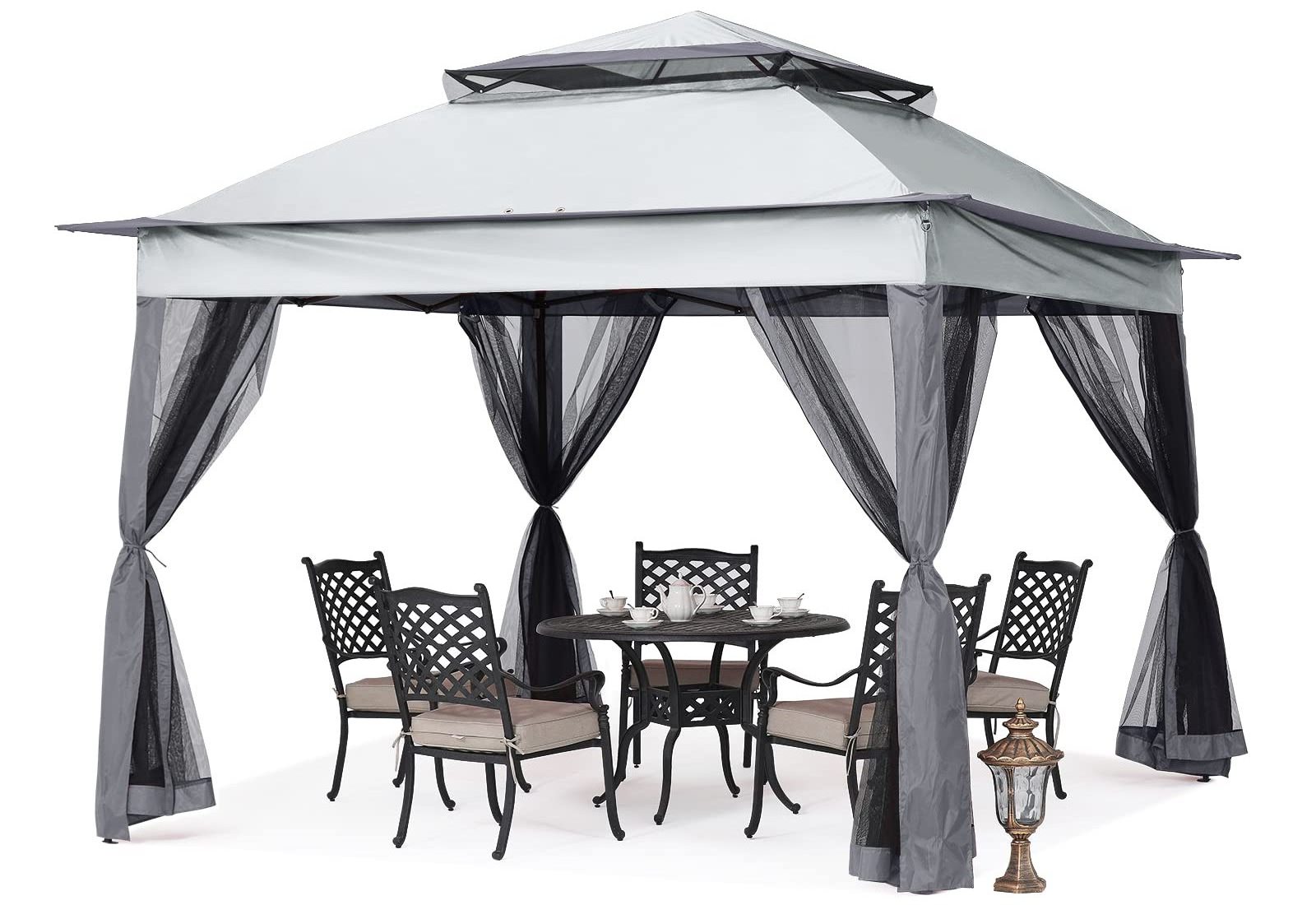 Garden Outdoor Portable Gazebo Tents Gazebo Tent Instant with Mosquito Netting Outdoor Gazebo Canopy Shelter