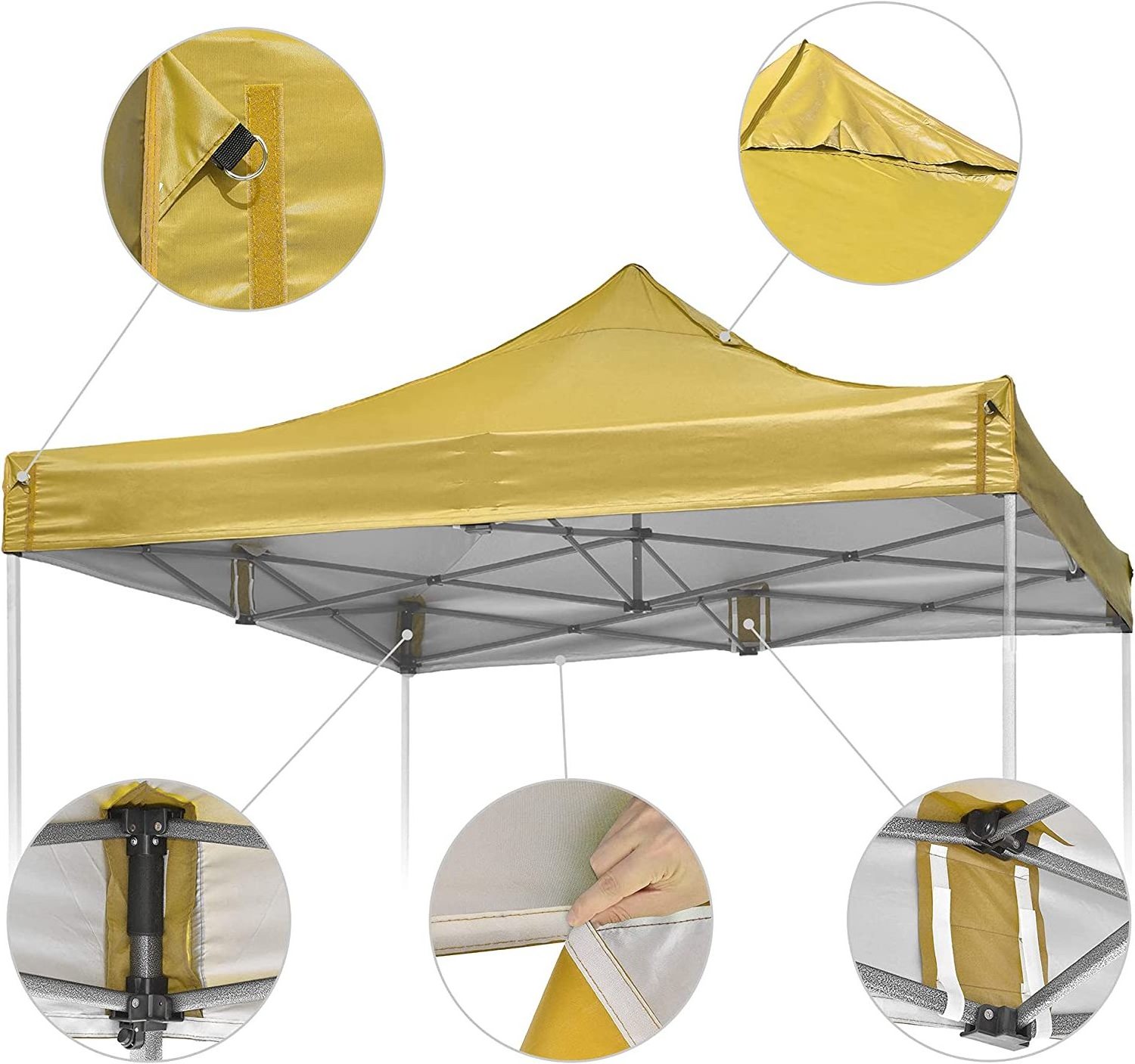 Gazebo pavilion replacement roof 10x10 Waterproof Oxford canopy replacement gazebo top