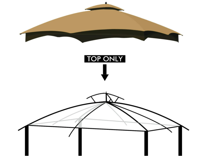 Gazebo pavilion replacement roof outdoor BBQ garden  top gazebo and patio gazebo canopy for tents