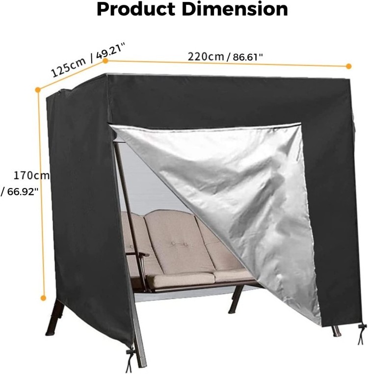 Wholesale Outdoor Furniture Chair Swing Covers Waterproof Patio Garden Porch Covers All Weather Protection Cover