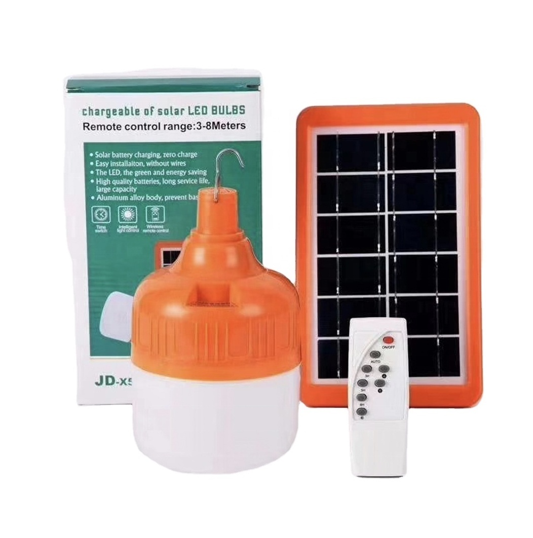 Outdoor Garden Dimmable USB Rechargeable Remote Control Solar Bulb Light