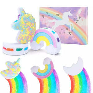 Colorful Bubble Fizzy Cloud Rainbow Bath Bombs Natural Unicorn Rainbow Bathbombs