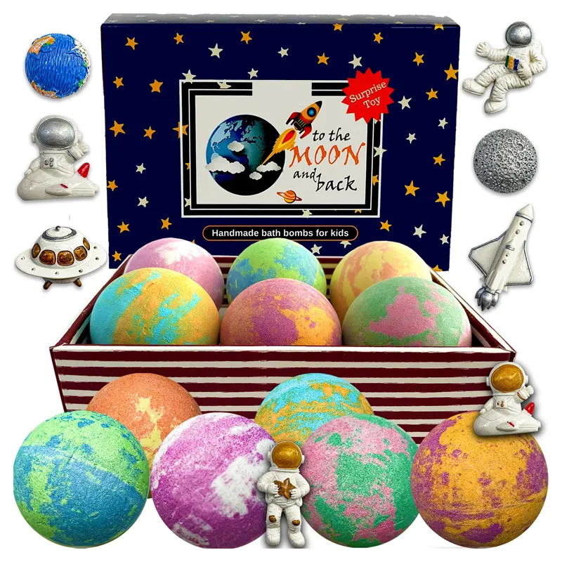 Summer Bath Bomb Ball With For Kids With Surprise Toys Inside Sap  Body 100% Natur Toy Bath Bomb Cute Toy