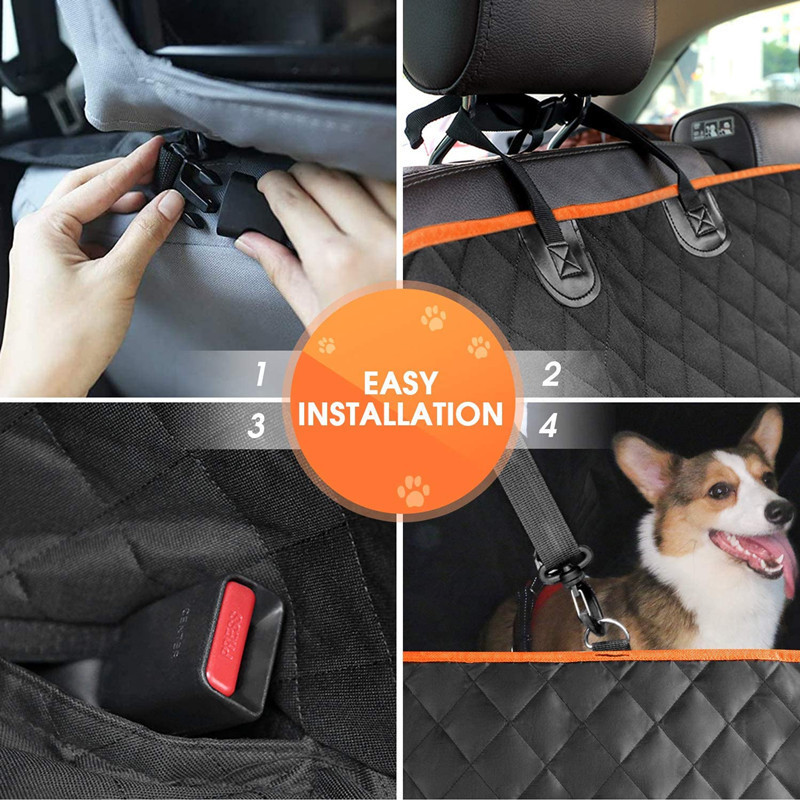 Custom Car Rear Back Seat Protector Hammock Car Mat Waterproof Pet Dog Car Seat bed Cover Set