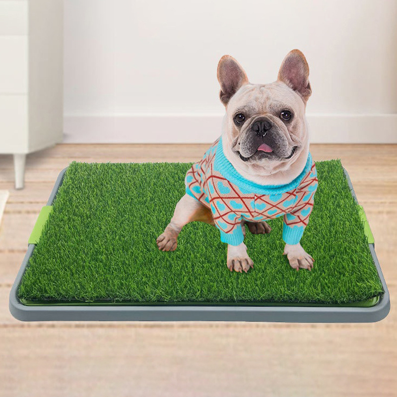 Training indoor simulated lawn mat for pet dogs and puppies portable artificial turf trainer toilet mat litter box