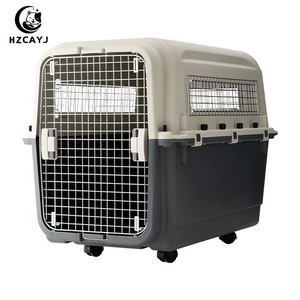 Plastic Large Pet Carrier For Cat Dog Travel Box Basket Cage Outdoor Transport Pet Air Crate Dog Truck Kennel Box cat bag