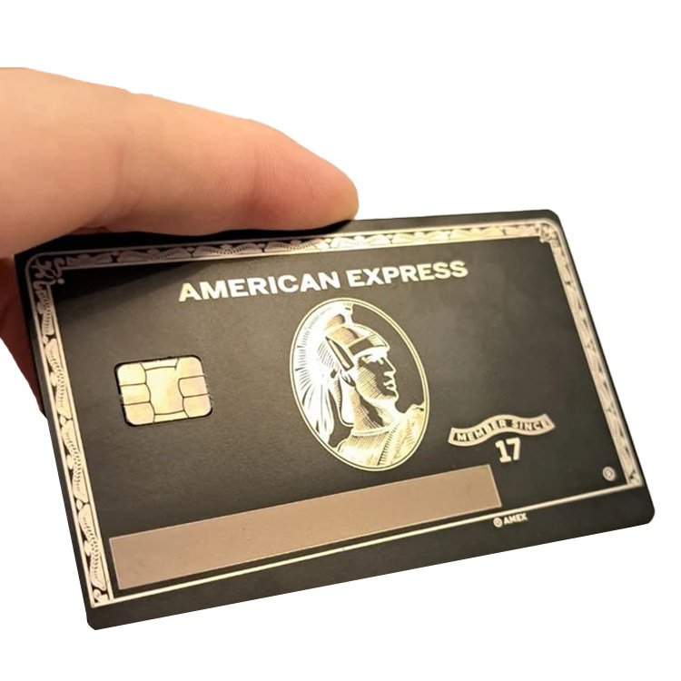 4442 and 4428 Chip NFC Bank Stainless Steel Metal Card Blank With Magnetic stripe blank credit card custom metal credit cards