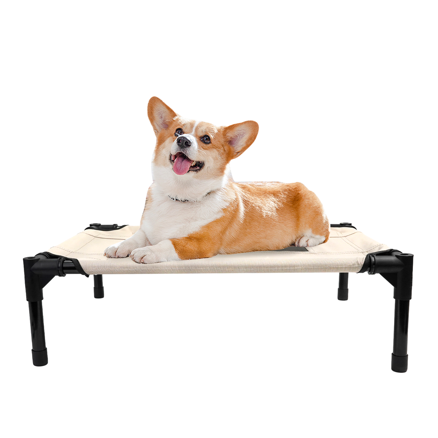 Manufacturer Wholesale 600D Oxford Fabric Multi Sizes Large Dog Raised Durable Outdoor Portable Cooling Elevated Pet Bed