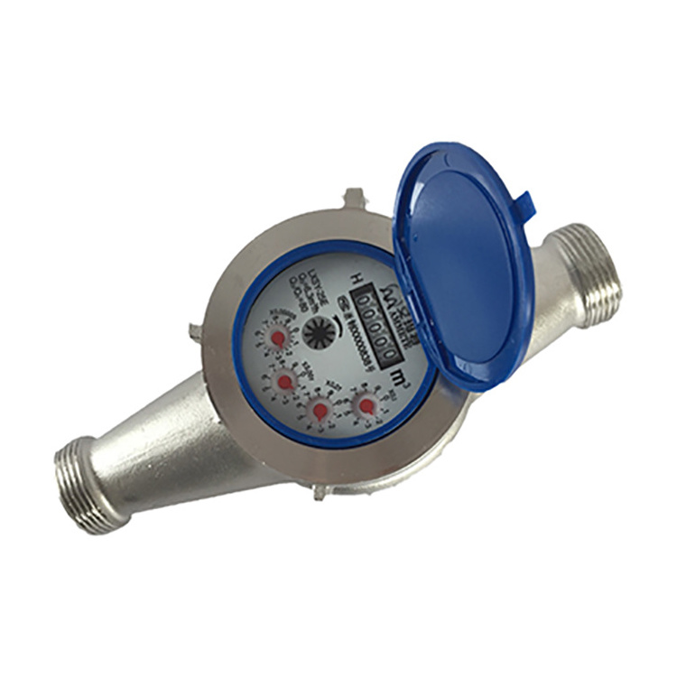 304 Stainless steel body multi-jet wet dial water meter