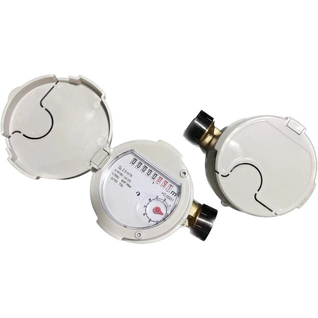 Brass  R160 1/2 inch digital single jet water meter