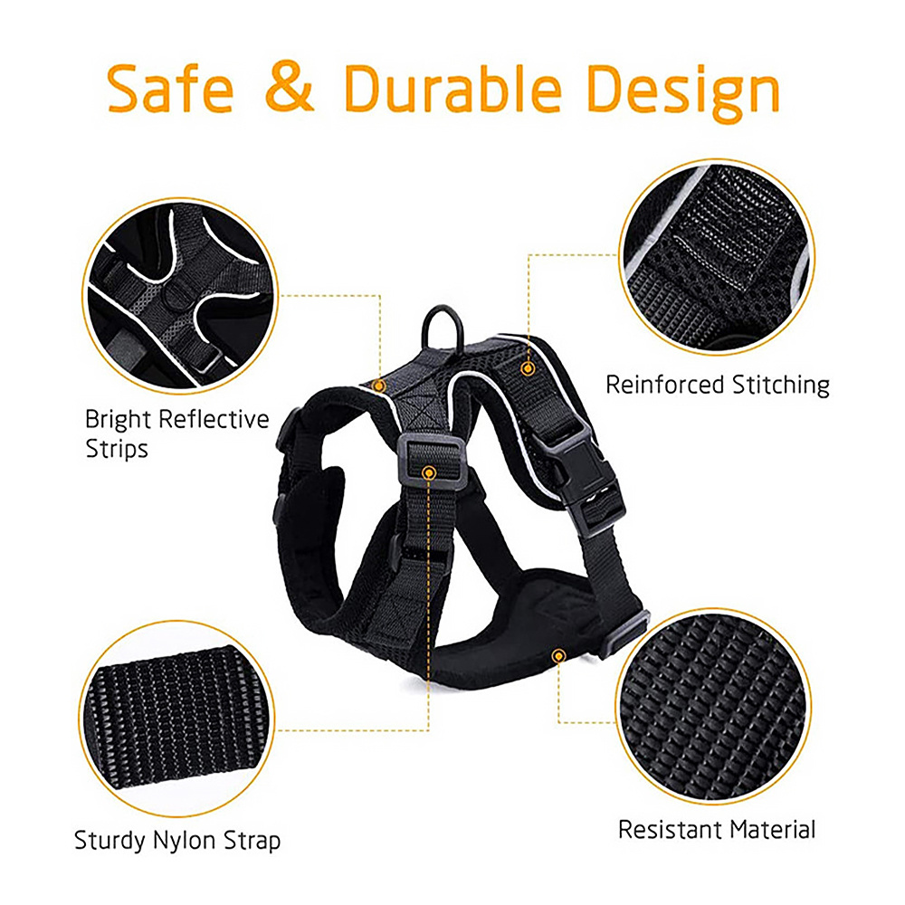 Wholesale Breathable Escape Proof Safe Adjustable Kitten Cat Harness and Leash Set for Walking