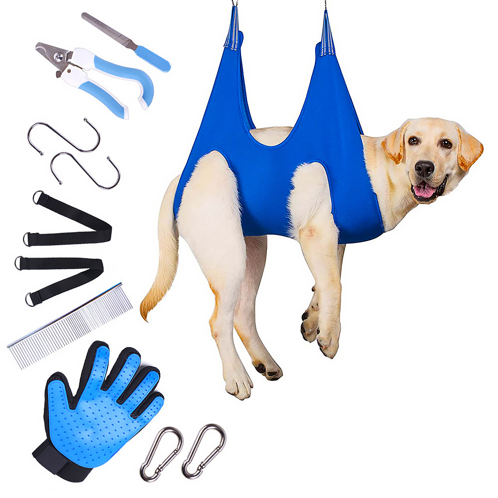 11 in 1 Pet Grooming Hammock Sling Helper Dog Grooming Hammock Restraint Bag For Pet bath