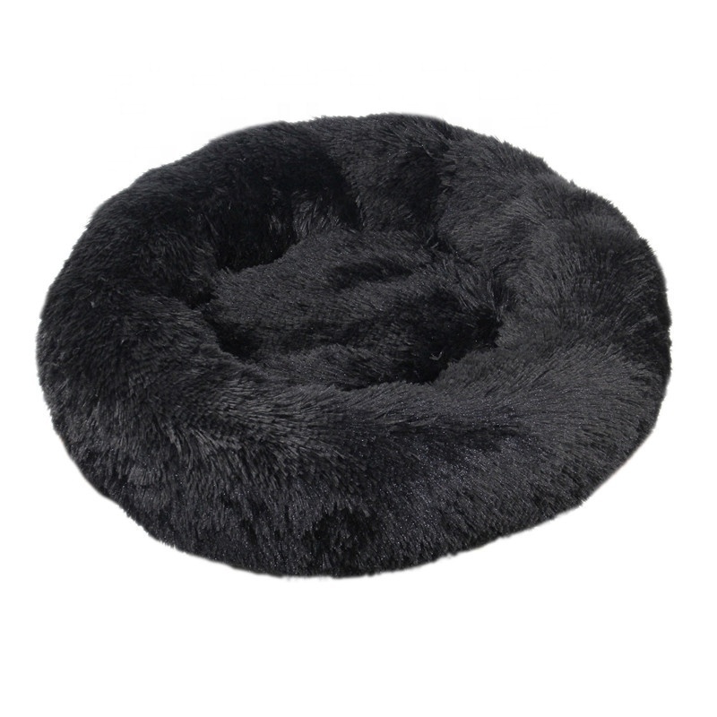 Self Warming Winter Indoor Snooze Sleeping Kitten Bed Puppy Kennel Soft Plush Round Dog Pet Bed