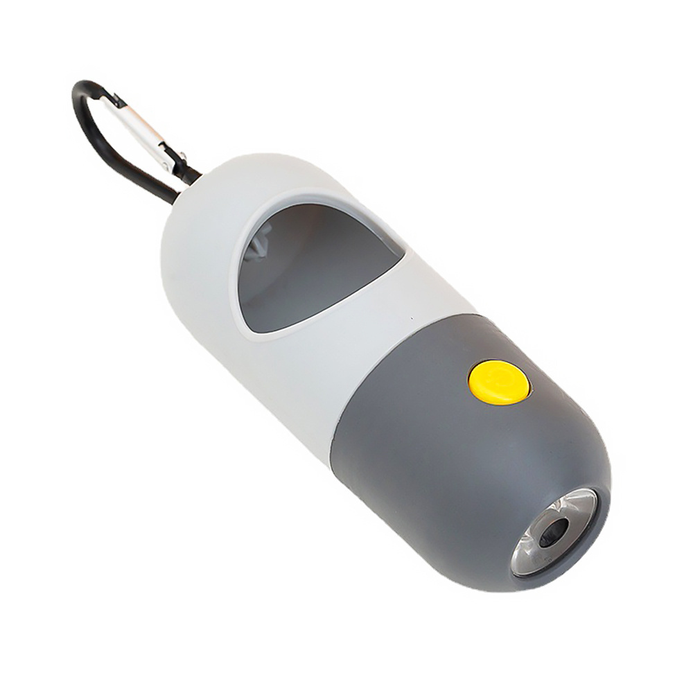 Wholesale Doggie Poo Bag Dispenser Dog Poop Bags Holder with LED Flashlight