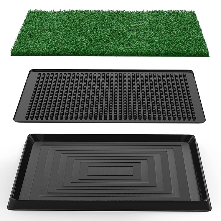 Artificial Bathroom Grass Mat for Dogs and Small Pets Toielt Training- Portable Potty Trainer for Indoor and Outdoor Use