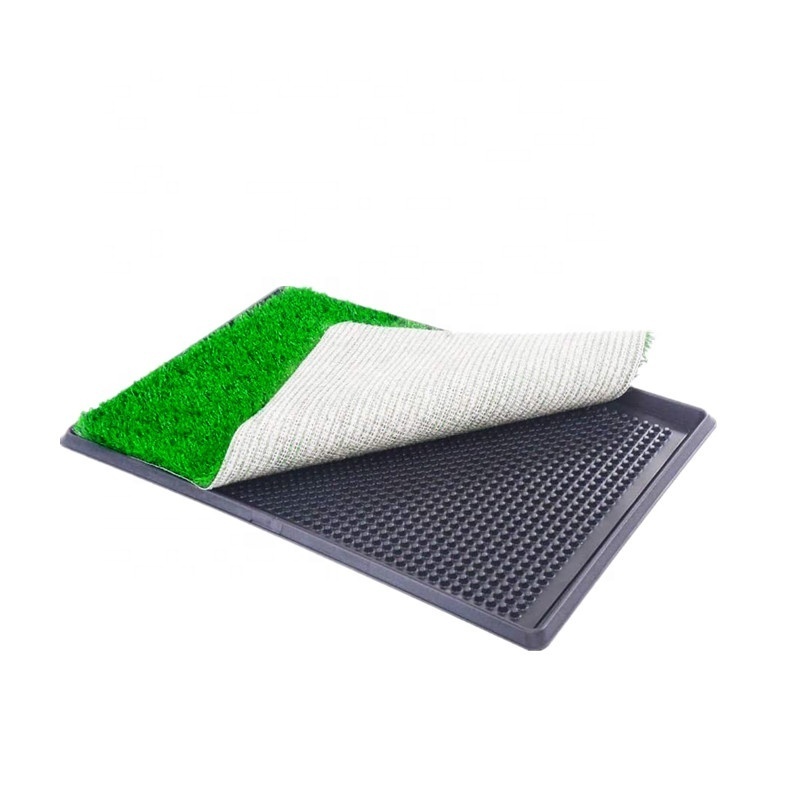 Grass Door and Bathroom Mat Pet Indoor Puppy Dog PET Potty Training Pee Pad with Mat Grass House Toilet Custom Sustainable Green