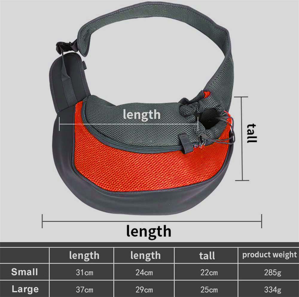 Wholesale Pet Sling Carrier Breathable Mesh Travel Safe Sling Bag Carrier for Small Dog