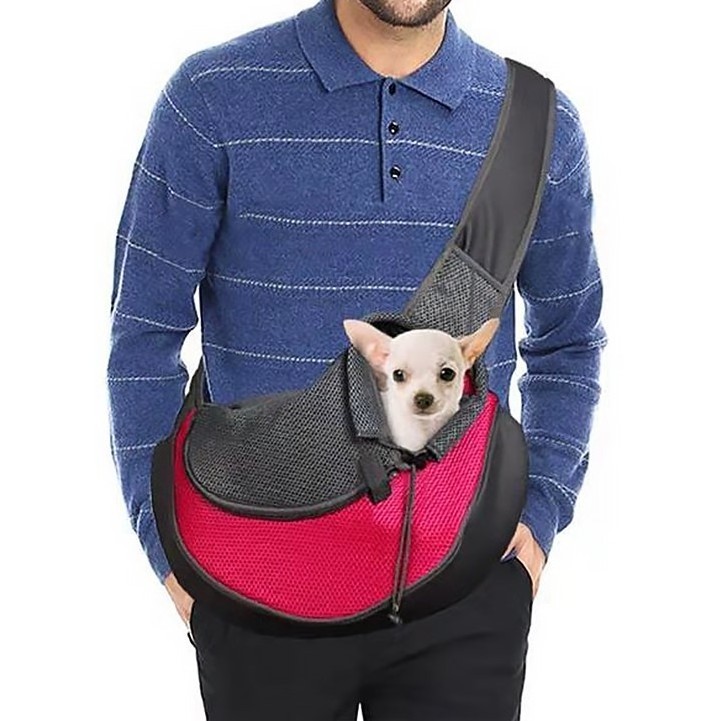 Wholesale Pet Sling Carrier Breathable Mesh Travel Safe Sling Bag Carrier for Small Dog