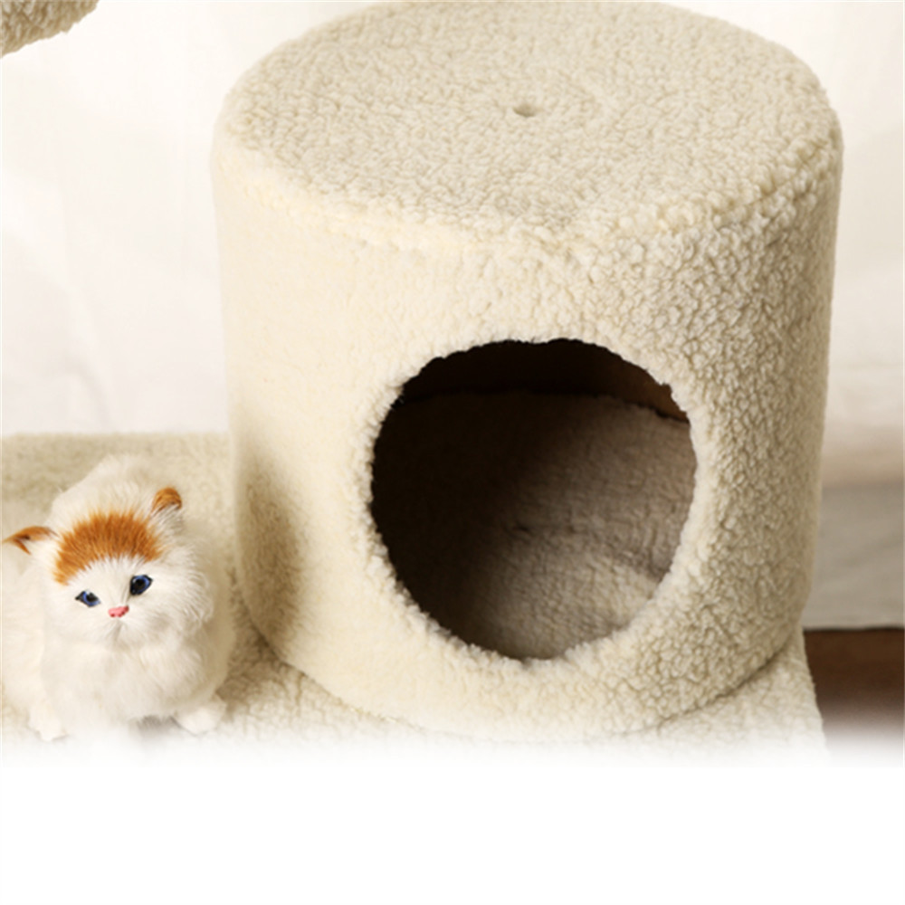 Indoor Cat Tree Cat Tower Multi Level Cat Scratching Post with Condos, Hammock & Plush Perches for Kittens Pet Toys Sustainable