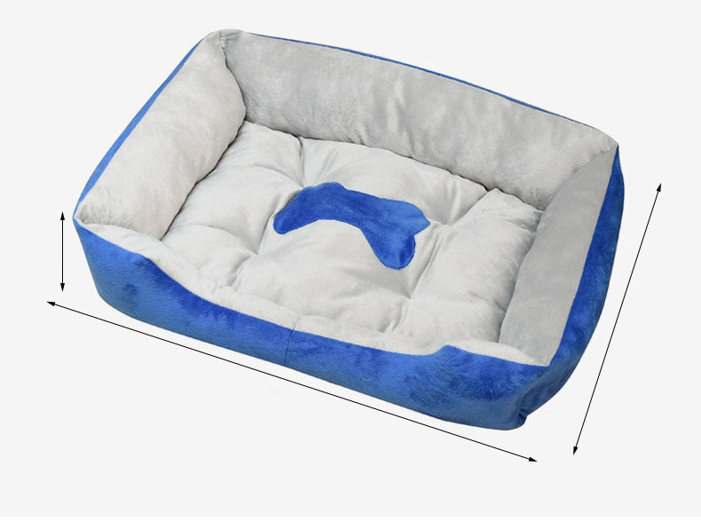 Hot Sale Soft Fleece Pet Bed Cushy Bed All Season Cat Crate Pad for Your Pet Comfort PP Foam Filling Easy Clean