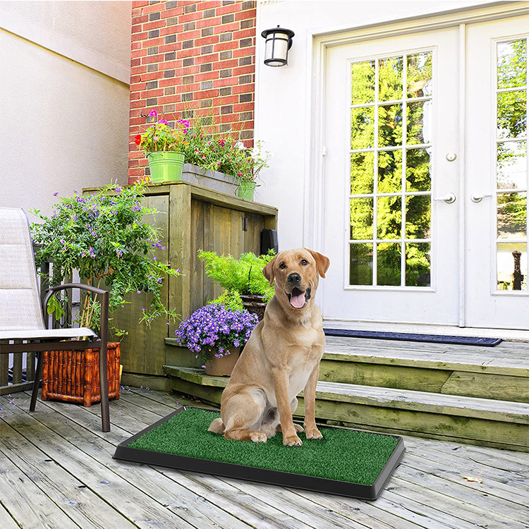 Artificial Grass Bathroom Mat for Puppies and Small Pets- Portable Potty Trainer Use/indoor Dog Toilet for Indoor and Outdoor