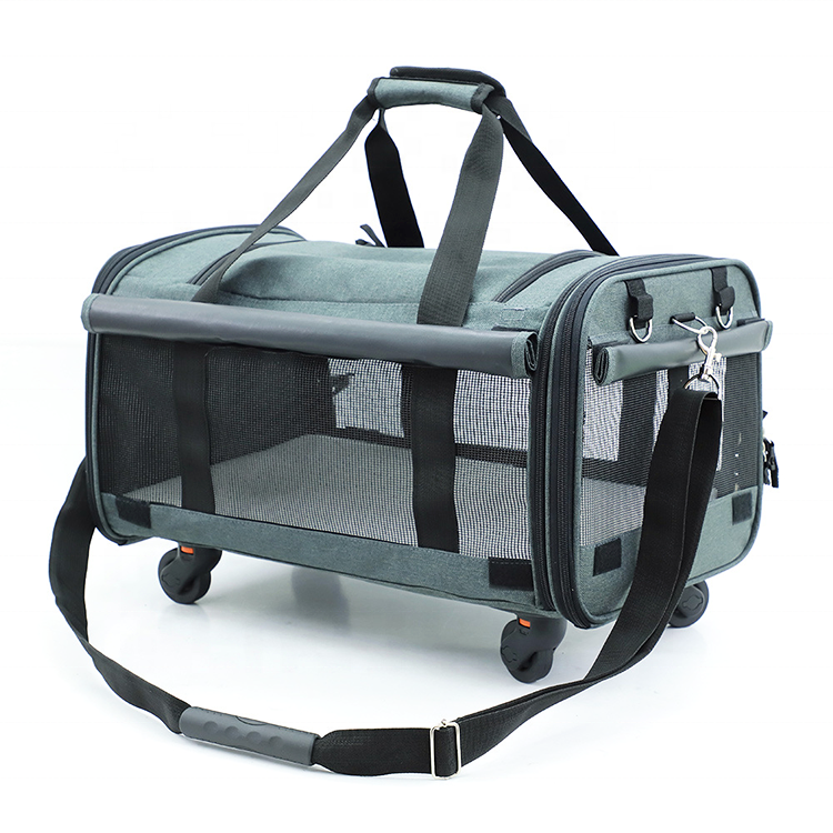 Luxury Cat Dog Pet Carrier Airline Approved Small Dog Carrier Soft Sided Collapsible Puppy Carrier