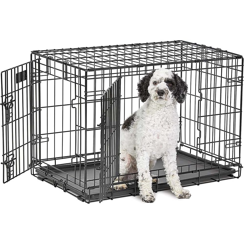 Wholesale Classic Breeding Dog Cage Pets Enhanced Single & Double Door Pet Dog Crate