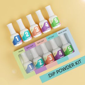 Custom Dip Liquid Dipping Powder Glue Nails Dip Liquid System Set  For Nails Salon