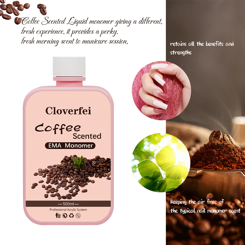 500ml Coffee Aroma Ema Acrylic Monomer Liquid Nail Monomer Acrylic Nail Liquid