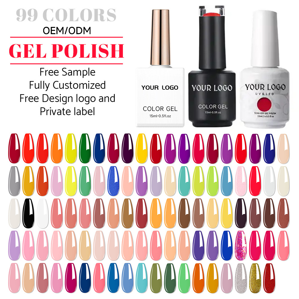 Hema Free Long Lasting Color Gel Polish Nail Painting Gel Uv Ongle Professionnel Gel Polish Private Label