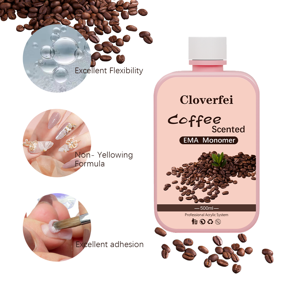 500ml Coffee Aroma Ema Acrylic Monomer Liquid Nail Monomer Acrylic Nail Liquid