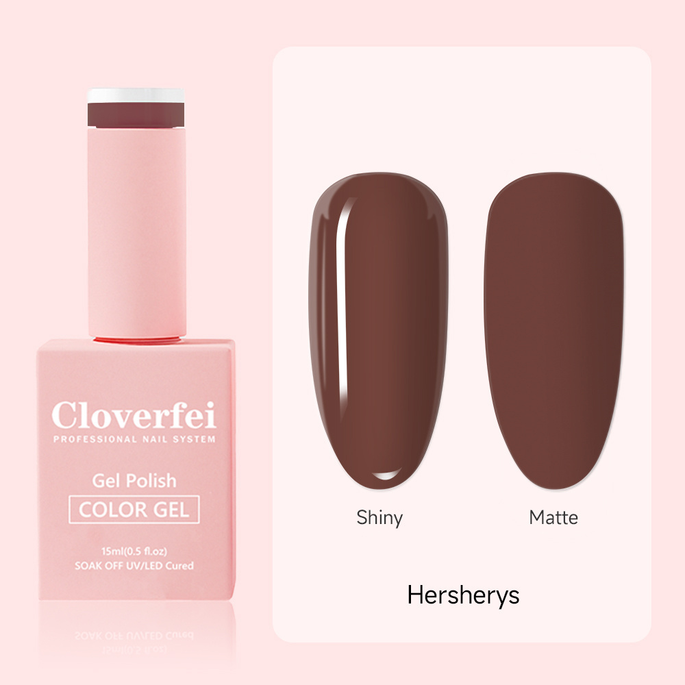 Cloverfei Professional Highly Pigmented Gel Polish Rubber Base Uv Gel Hema Free Nail Varnish Nude Gel Nail Polish