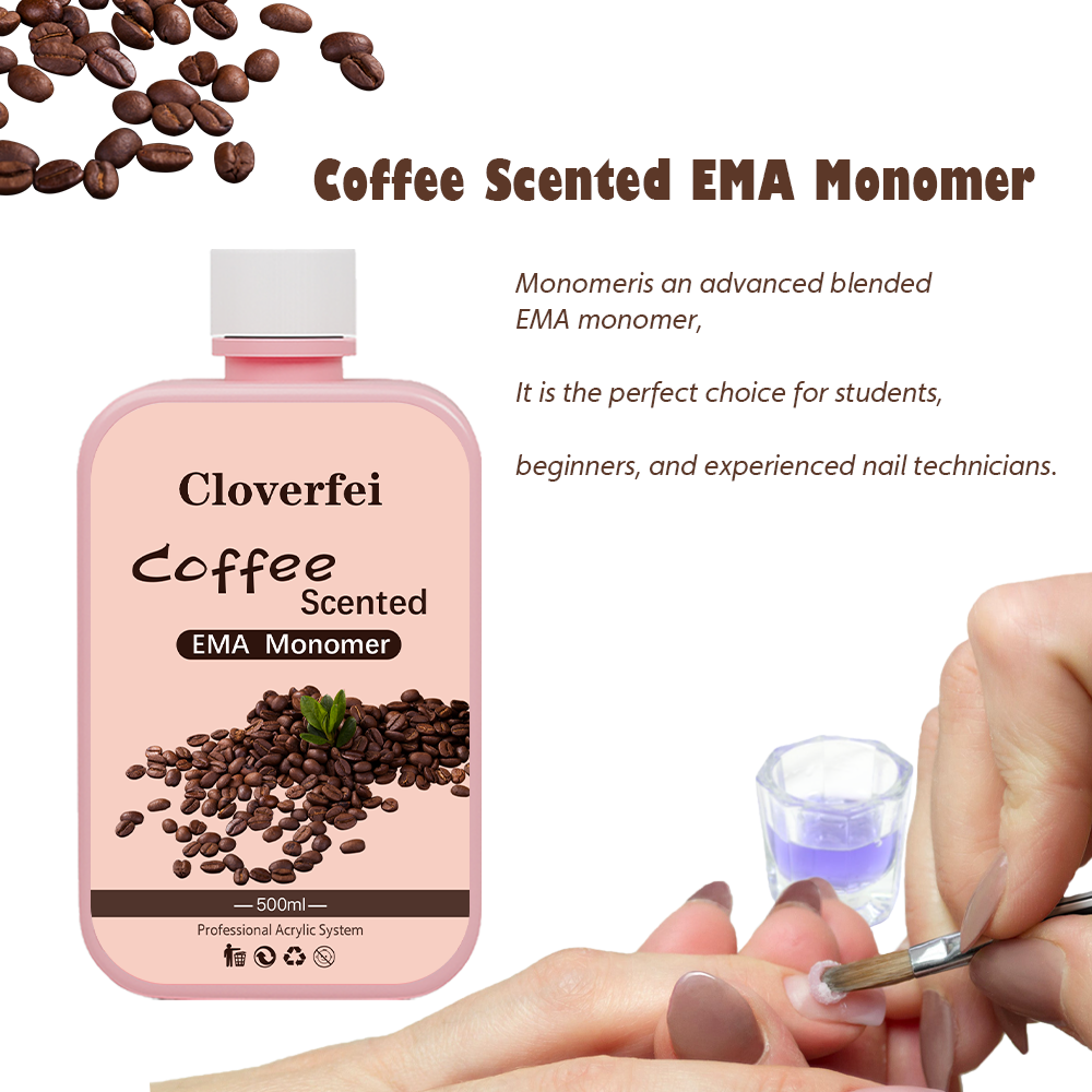 500ml Coffee Aroma Ema Acrylic Monomer Liquid Nail Monomer Acrylic Nail Liquid