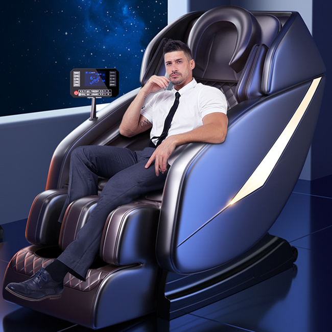 latest full body massage chair 2022 leather cover remote controller wireless electric vending massage chair with zero gravity