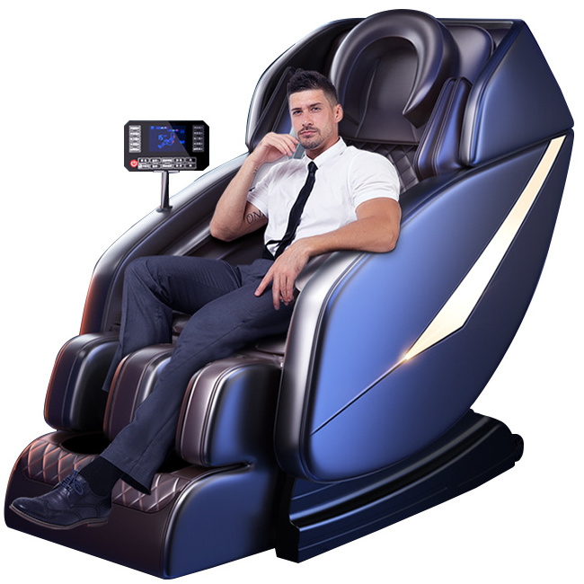 latest full body massage chair 2022 leather cover remote controller wireless electric vending massage chair with zero gravity