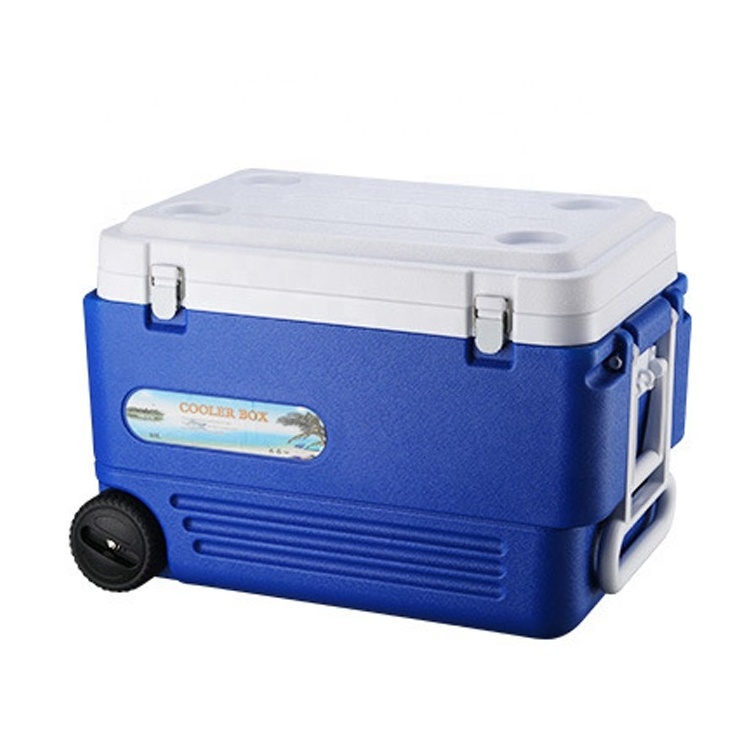 60L 80L 45L Large Wheeled Cooler Box for Marine fishing camping commercial Insulated Ice Chest cooler box