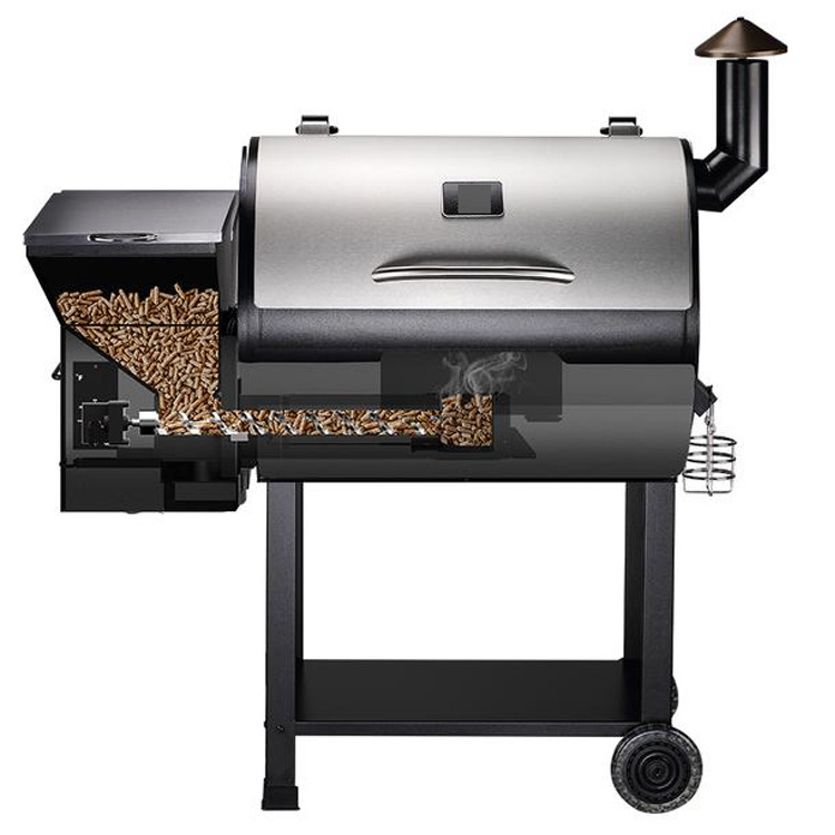 stainless steel bbq grill digital 8 in 1 beefmaster wood pellet smoker grill