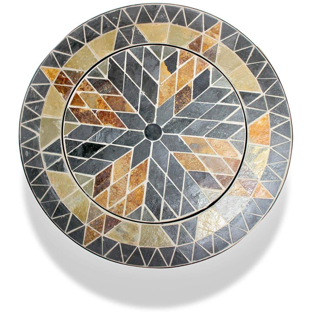 Customization Outdoor Round Patio Garden Heater Marble Fire Pit Coffee Table Grill