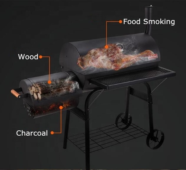 Garden Bbq Grills Restaurant Outdoor Patio Backyard Home Meat Cooker Smoker Charcoal Barbecue Grill