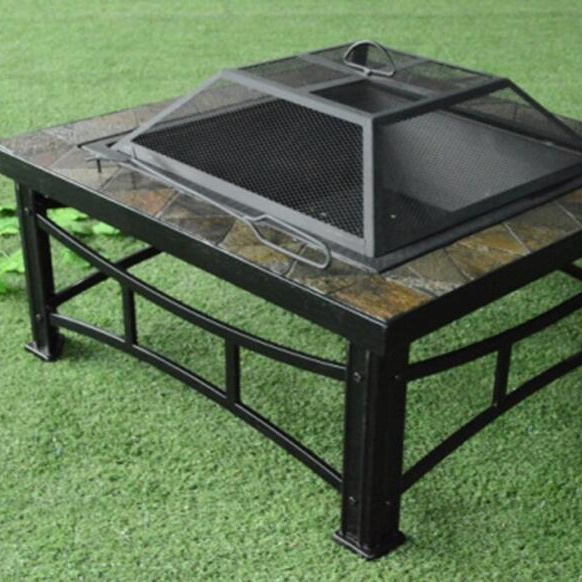 Barbecue Fire Pits Wood Burning Cast Iron Fireplaces Camping Ceramic Bbq Brazier Charcoal Table Fire Pit