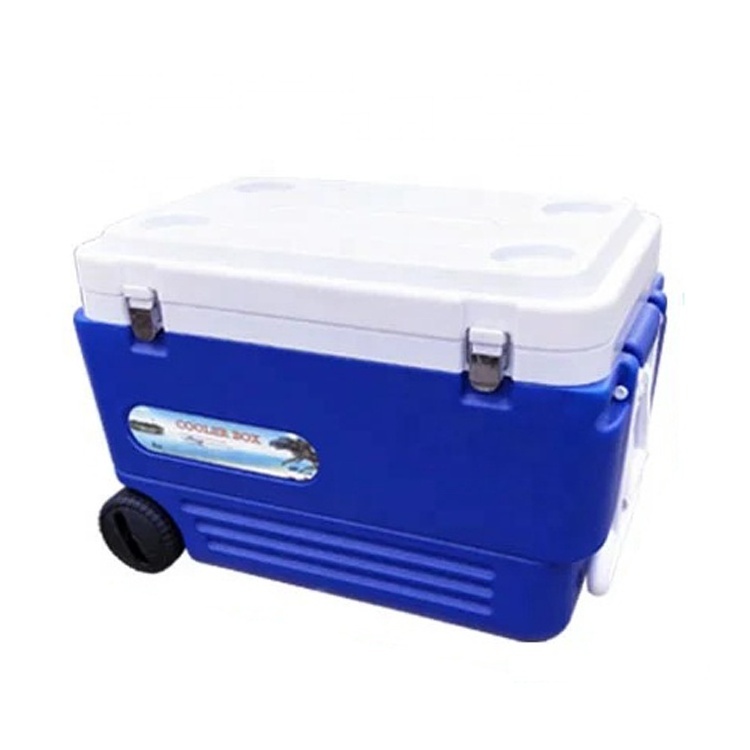 60L 80L 45L Large Wheeled Cooler Box for Marine fishing camping commercial Insulated Ice Chest cooler box