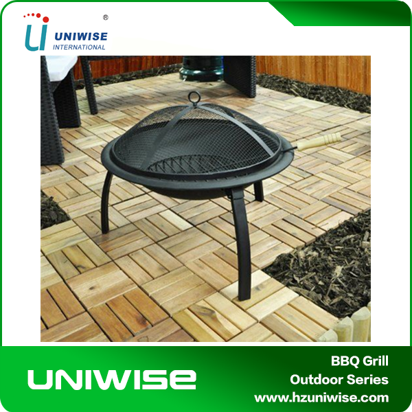 High Quality Heating Autumn Winter Triangle Round Garden Metal Charcoal Firewood Firepit With Lid