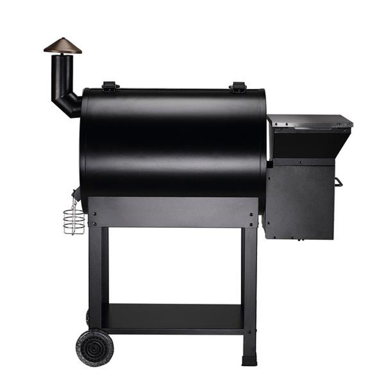 Wood pellet smoker with stainless steel lid bbq grill electric digital controller barbecue master wood pellet grill